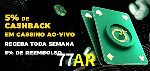 Promoções do cassino ao Vivo 77AR