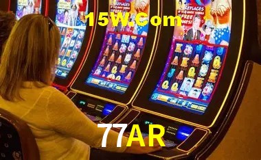 Tela de boas-vindas e lobby de jogos do aplicativo 77AR